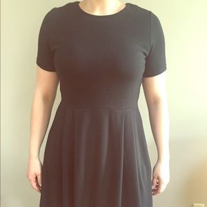 LOFT A-Line Black Dress Size 14
